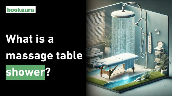 What is a massage table shower?